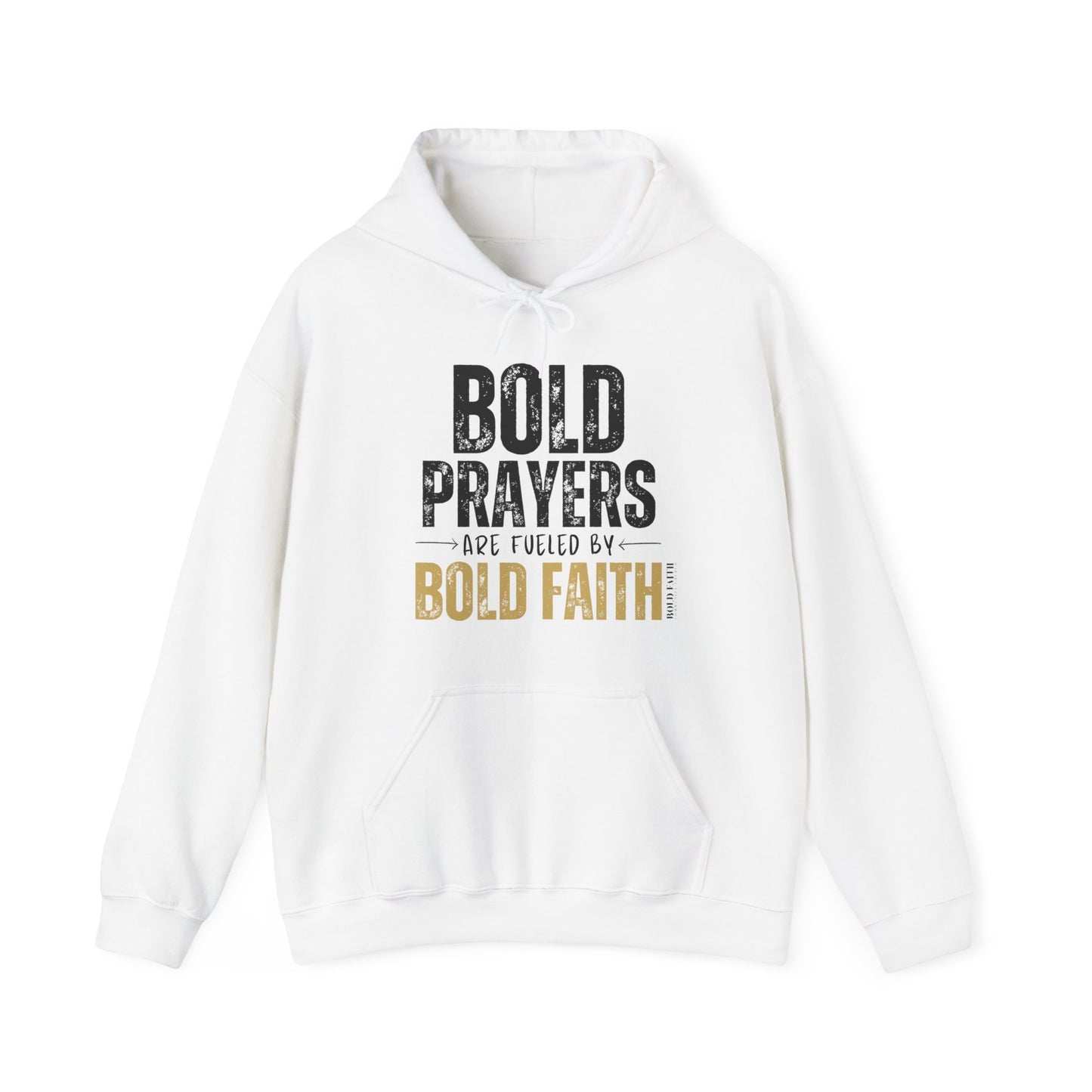 Bold Prayers Are Fueled by Bold Faith Heavy Blend™ Hooded Sweatshirt