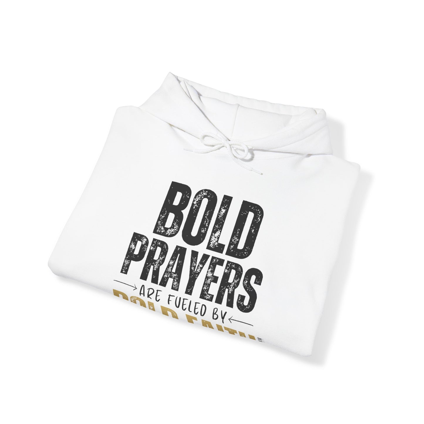 Bold Prayers Are Fueled by Bold Faith Heavy Blend™ Hooded Sweatshirt