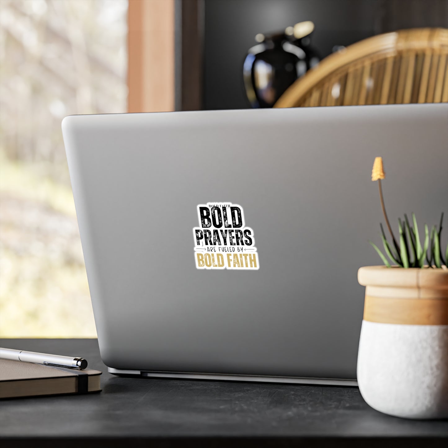 Bold Prayers Are Fueled by Bold Faith Kiss-Cut Vinyl Sticker or Decals