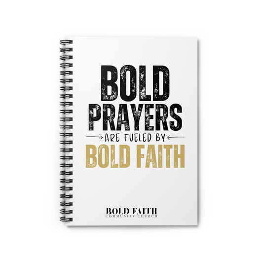 Bold Prayers Are Fueled by Bold Faith Prayer Journal - Ruled Line