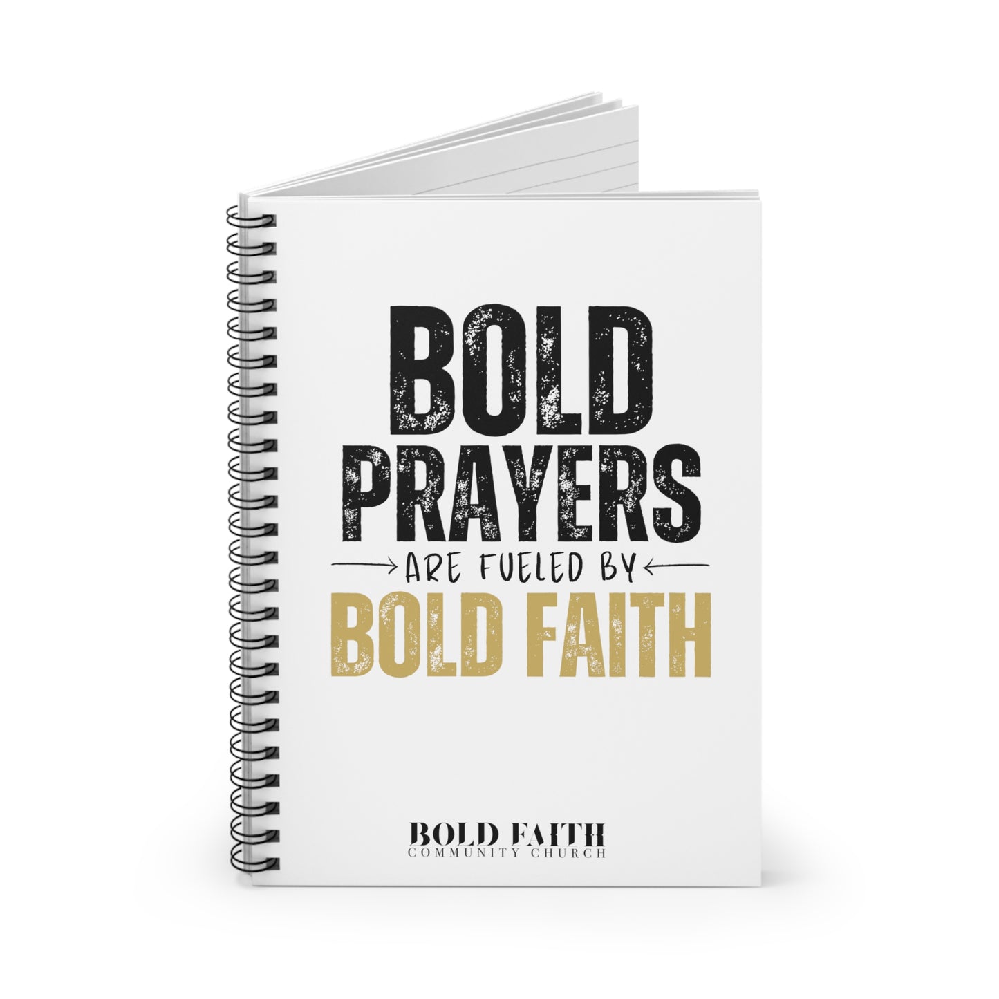 Bold Prayers Are Fueled by Bold Faith Prayer Journal - Ruled Line